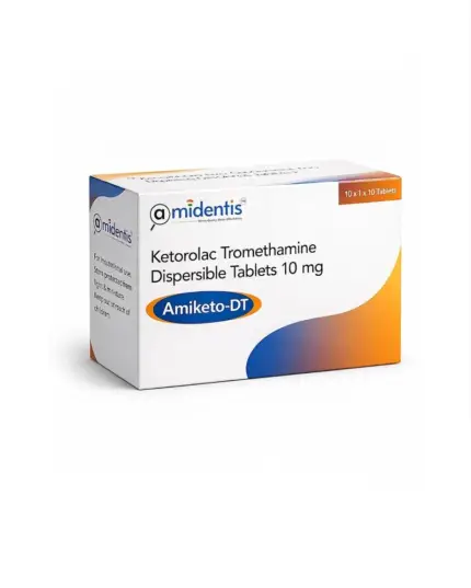 Amiketo DT Ketorolac Tromethamine 10 mg dispersible tablet for fast pain relief by Amidentis
