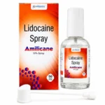 Amilicane 10 percent lidocaine topical anesthetic spray for pain relief by Amidentis