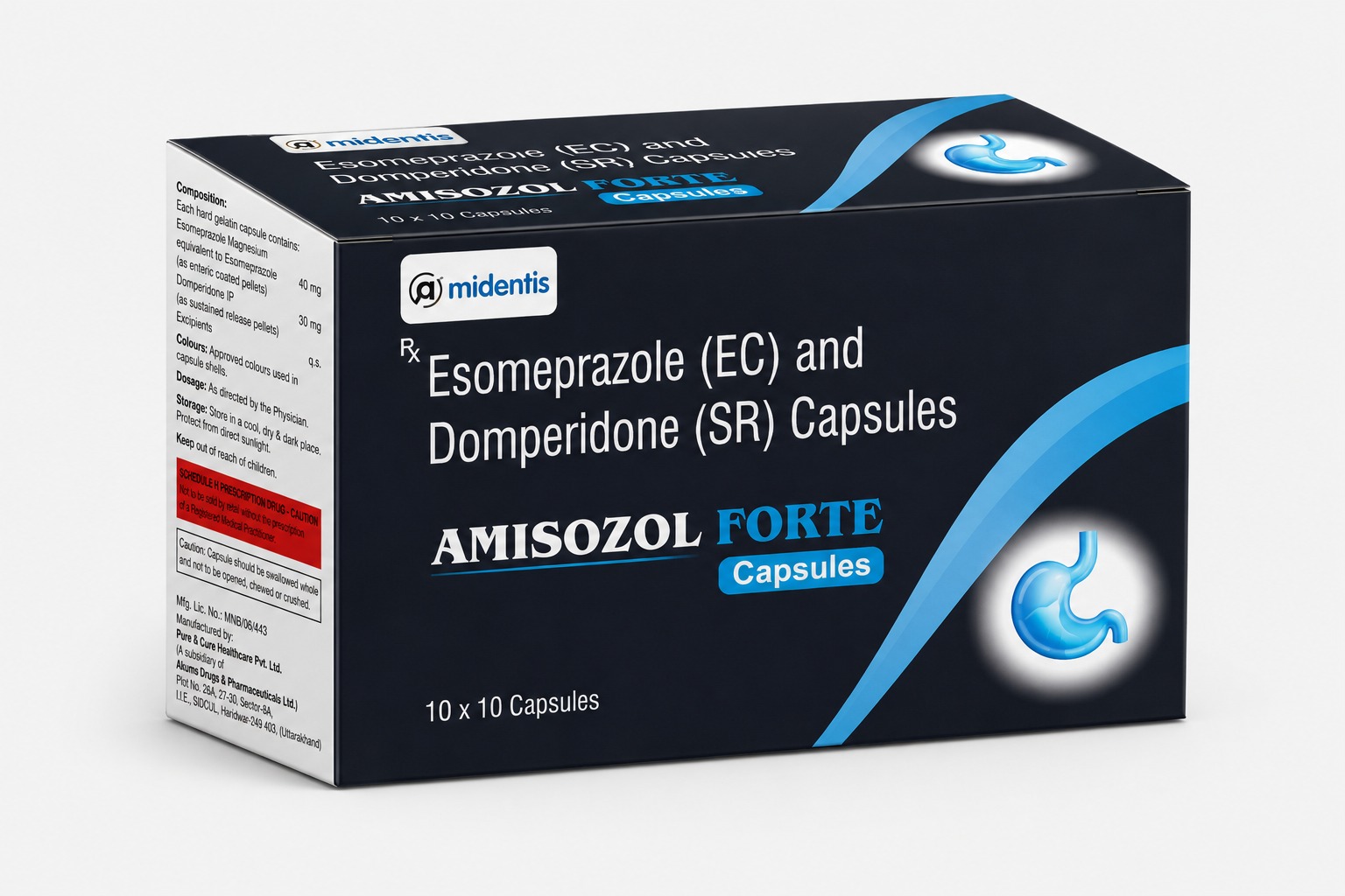 WhatsApp Image 2026-08-17 at 3.40.25 PM (1) AMISOZOL FORTE – Esomeprazole (EC) 40 mg + Domperidone (SR) 30 mg Capsules - Image 1