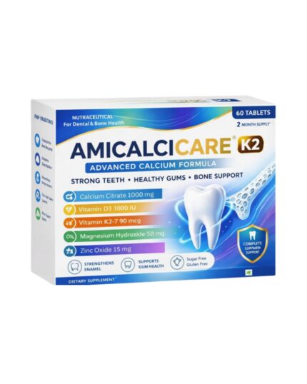 Amicalcicare K2 – Advanced Calcium Formula | 60 Tablets